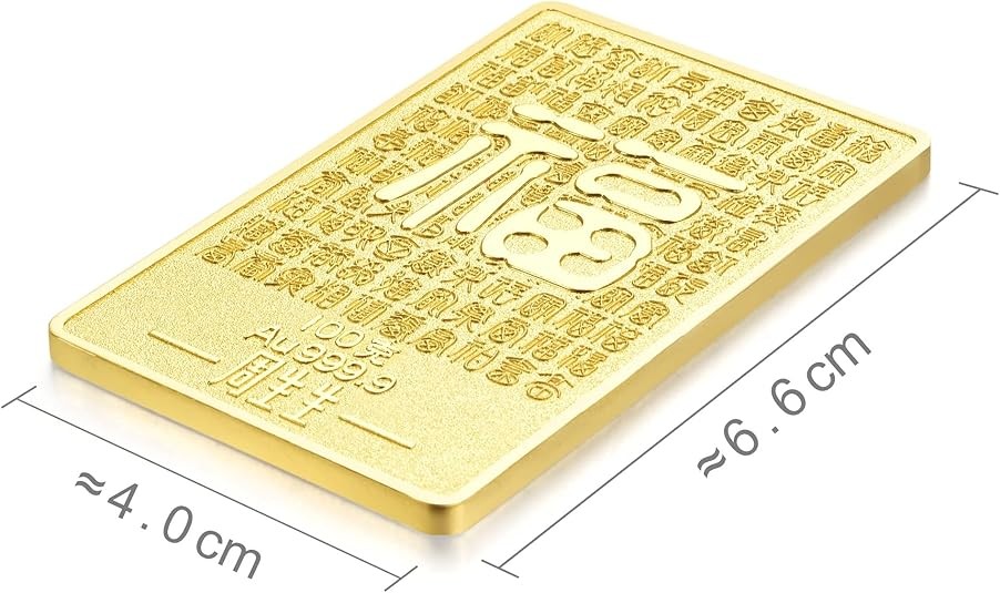 Chow Sang Sang 999.9 24K Solid Gold Price-by-Weight Gold Koi Fish Ingot for Women and Men  （100g）