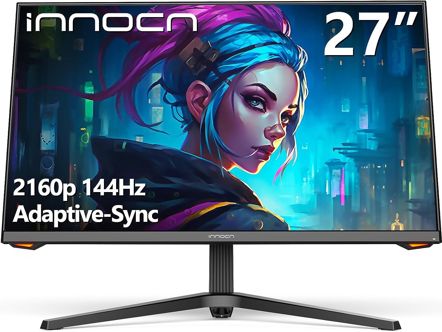 GTEK 240Hz Gaming Monitor, 27 Inch Frameless Display Full HD 1920 x 1080P, Curved 1800R, VA 1ms MPRT, FreeSync, Speakers, DisplayPort/HDMI, VESA - F2740C