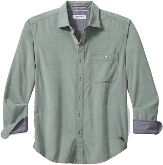 Tommy Bahama Men's Big & Tall Long Sleeve Coastline Cord Sandwash Camp Shirt